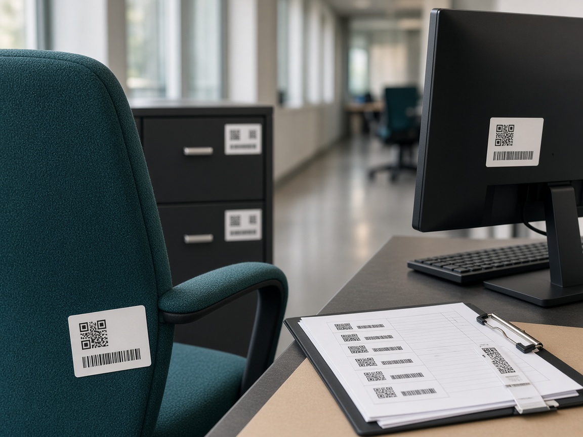 QR-метки для учёта имущества и инвентаря на оборудовании
